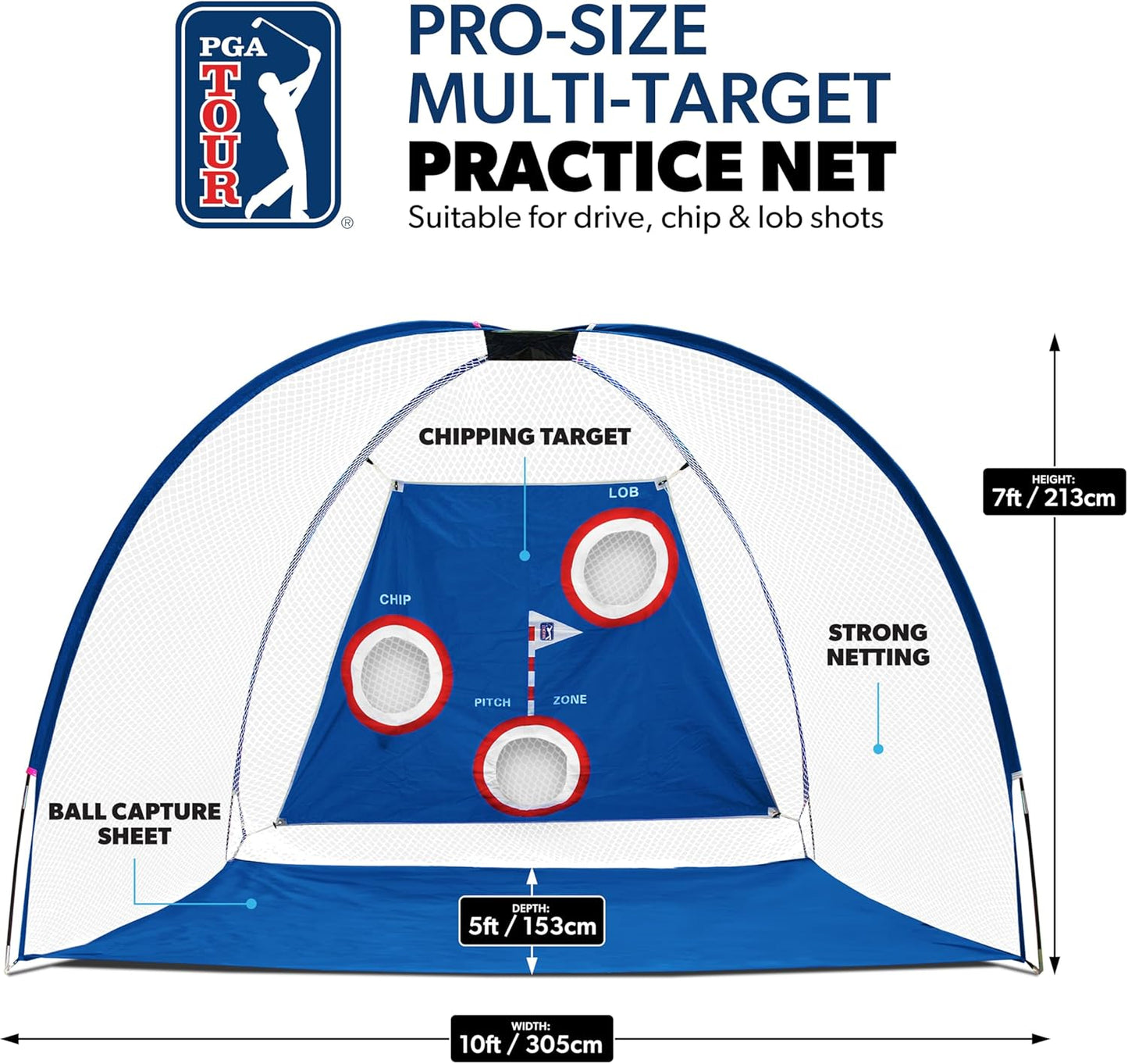 PGA TOUR PRO GOLF TRAINING NET (DRIVING NET)