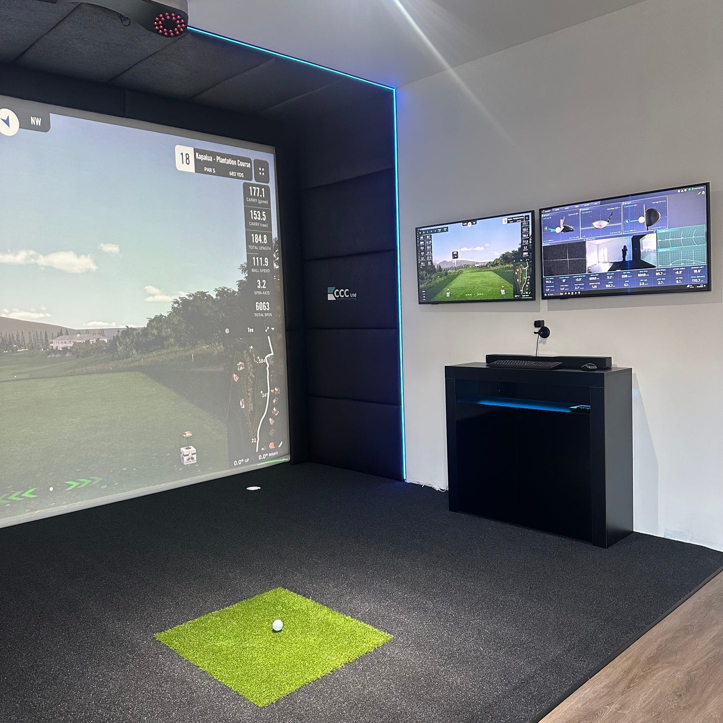 JACKS GOLF PUTTING TURF - BLACK