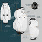 SUNDAY GOLF BIG RIG S-CLASS CART BAG - WHITE