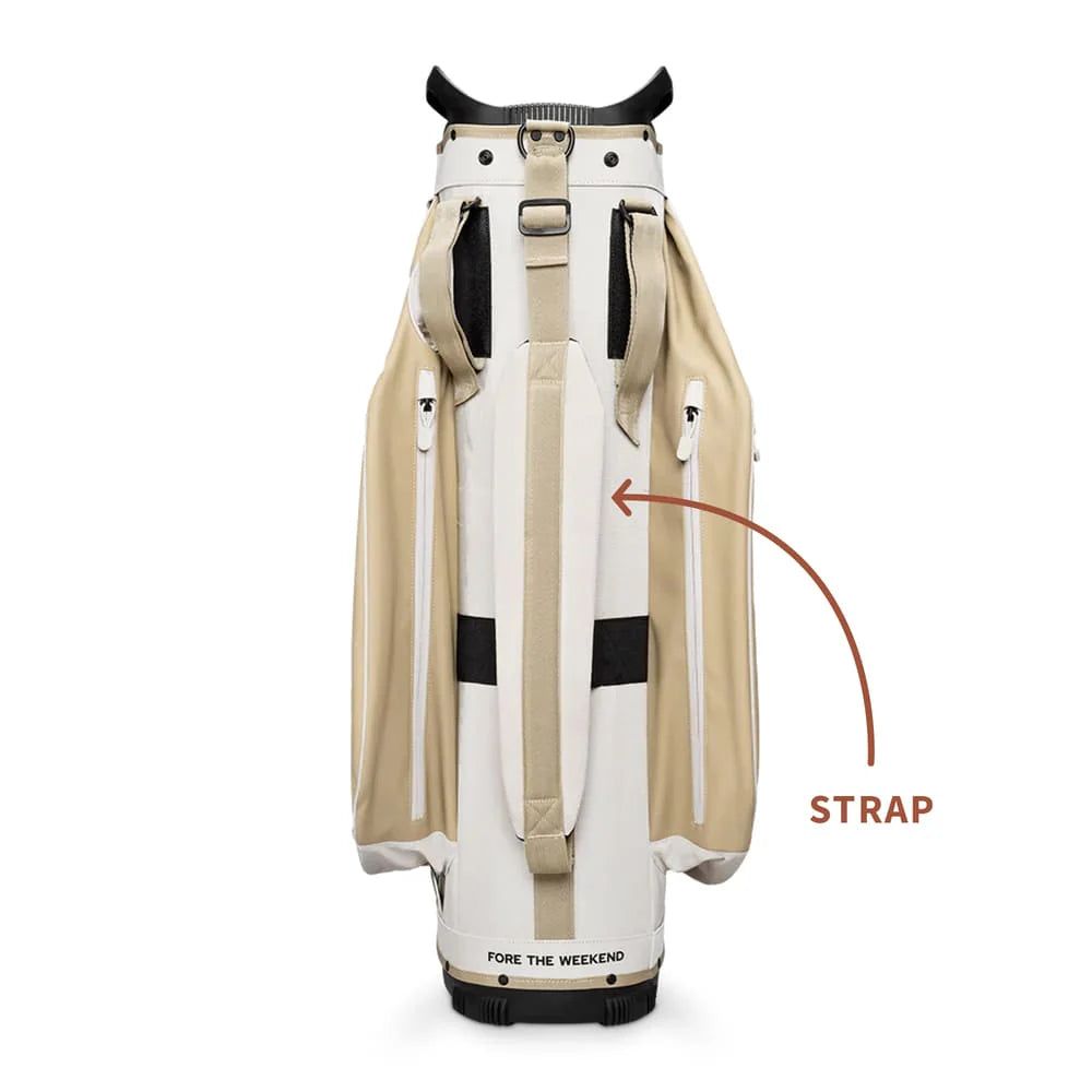 SUNDAY GOLF BIG RIG CART BAG - TOASTED ALMOND