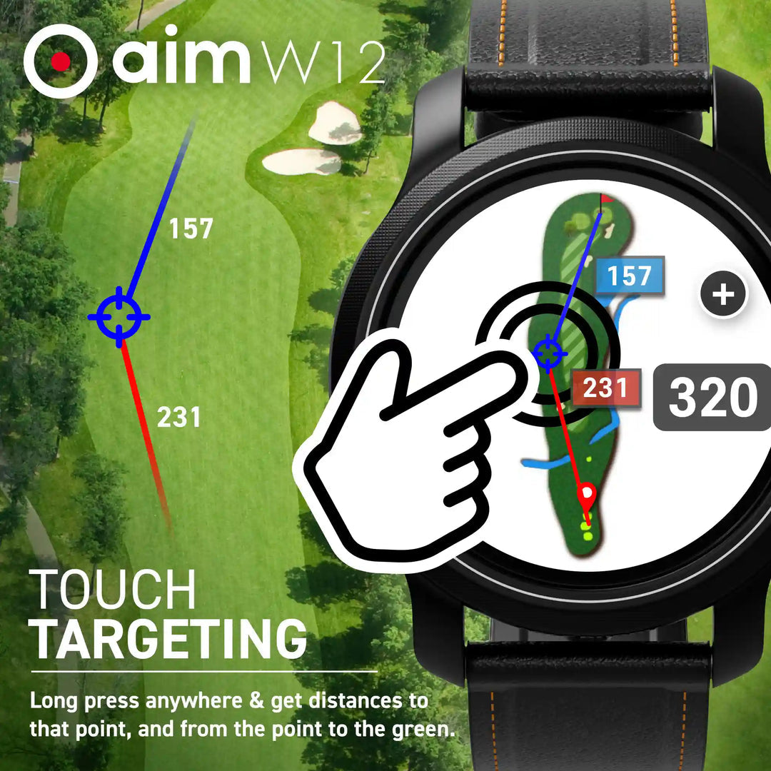 GOLFBUDDY AIM W12 GOLF GPS WATCH