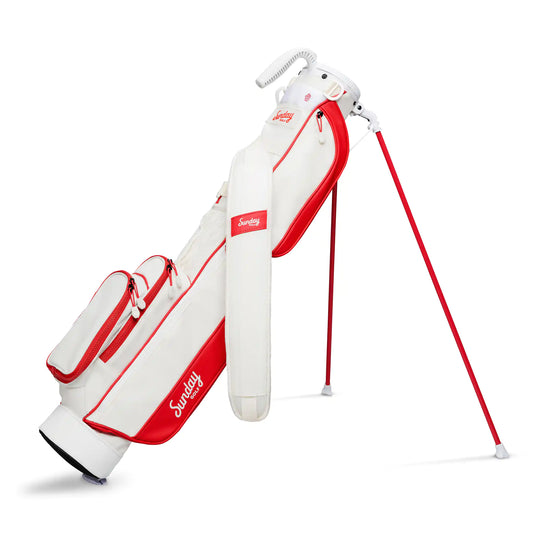 SUNDAY GOLF LOMA STAND BAG - RED/OFF WHITE