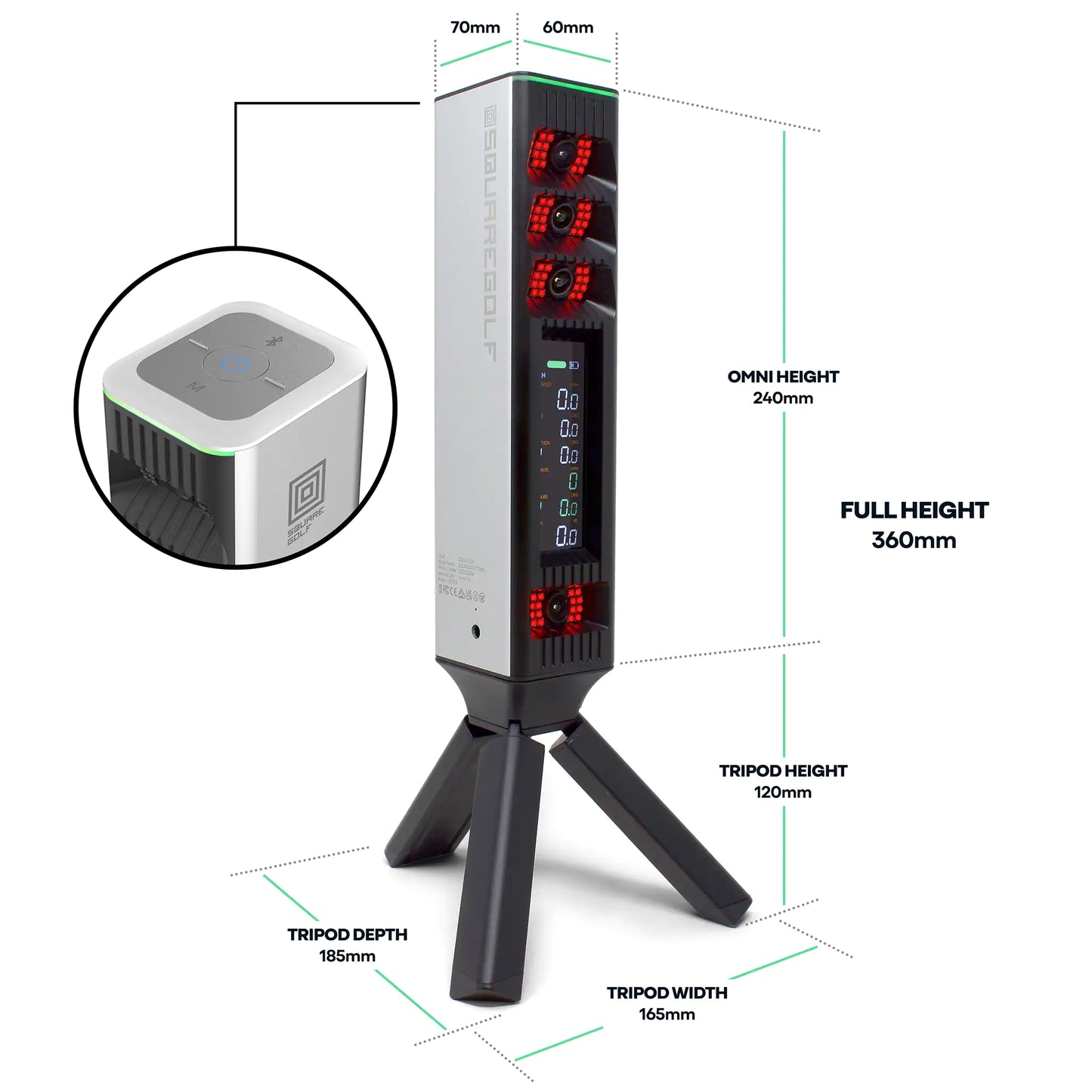 SQUARE GOLF OMNI LAUNCH MONITOR