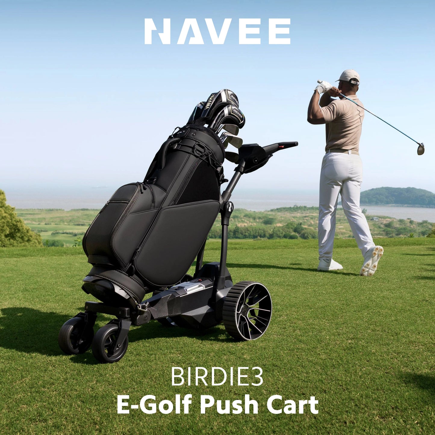 NAVEE BIRDIE 3 ELECTRIC REMOTE GOLF TROLLEY