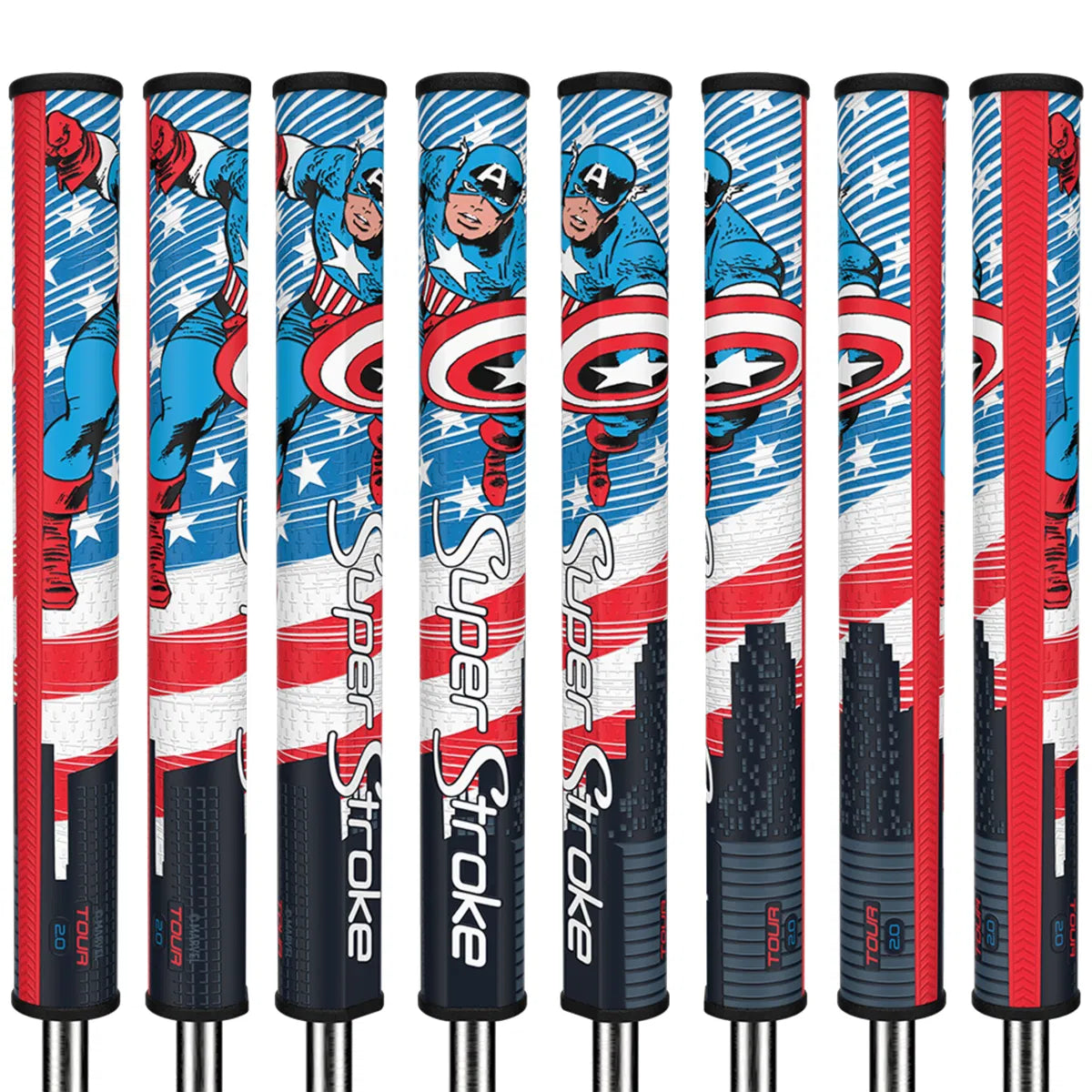 SUPERSTROKE LIMITED EDITION TOUR 2.0 - CAPTAIN AMERICA PUTTER GRIP