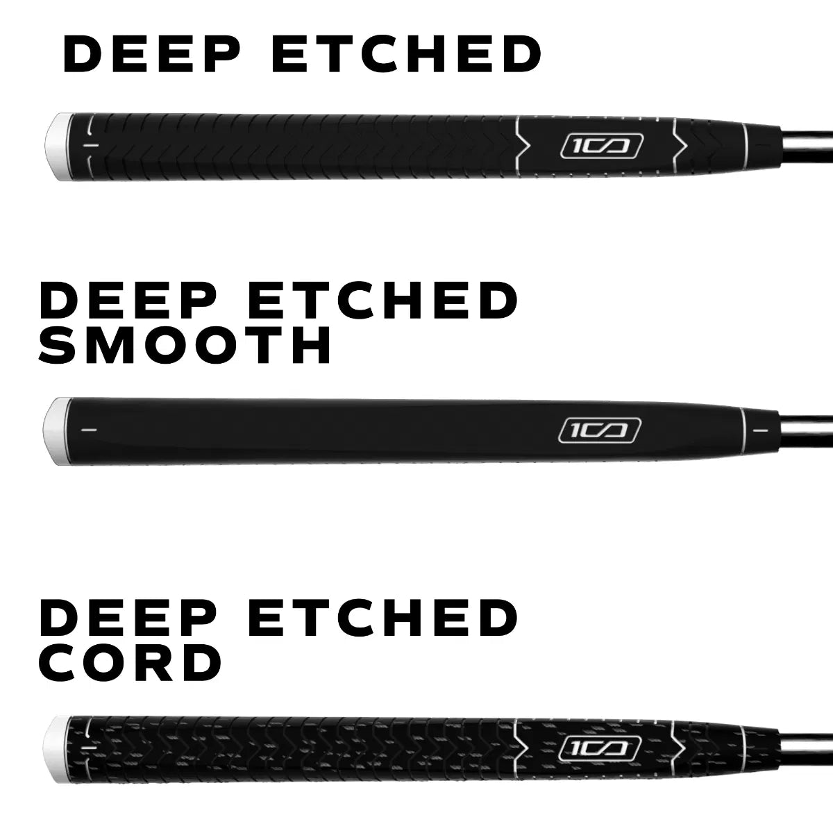 SUPERSTROKE 100 DEEP ETCHED CORD PUTTER GRIP - WHITE