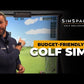 SIMSPACE DELUXE GOLF PRACTICE NET + SCREEN